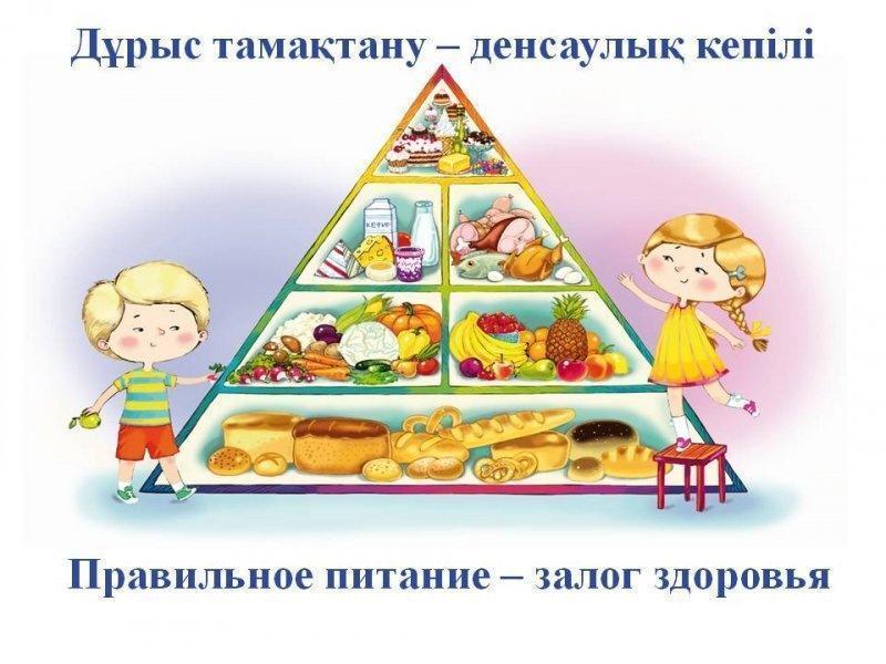Дұрыс тамақтану пирамидасы
